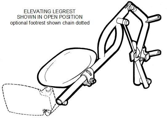 8TRL Wheelchair Elevating Leg Rest